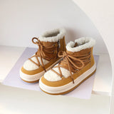 2023 New Autumn/Winter Children Boots For Boys Warm Plush Rubber Sole Toddler Kids Sneakers  Fashion Girls Boots 21-30