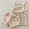 2023 New Baby Sleeveless Clothes Set Boy Girl Summer Thin Cotton Vest + Shorts 2pcs Suit Infant Outfits Toddler Breathable Set