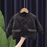 2023 New Children Parkas Winter Jacket for Boys Girls Warm Top Coat Kids Thicken Velvet Jackets Baby Coats Soft Casual Outerwear