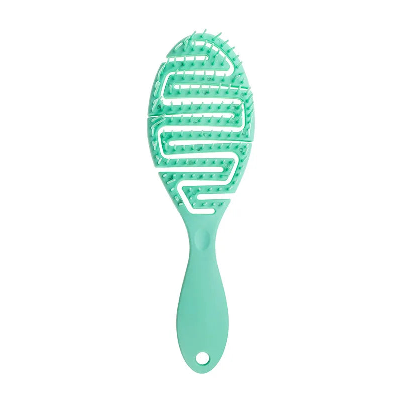 2023 New Solid Color Scalp Massage Curly Hair Brushes Comb Bath Untangling Hollow Hairbrush Health Care Tools for Women Baby