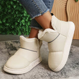 2023 New Waterproof Snow Boots Women Winter Warm Fur Couple Cotton Padded Shoes Anti-Slip Thick Plush Platform Ankle Boots Woman