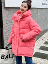 2023 New Winter Women Mid-long Parkas Jackets Casual Thick Warm Hooded Pattern Coat Female Winter Outwear Jacket parkas