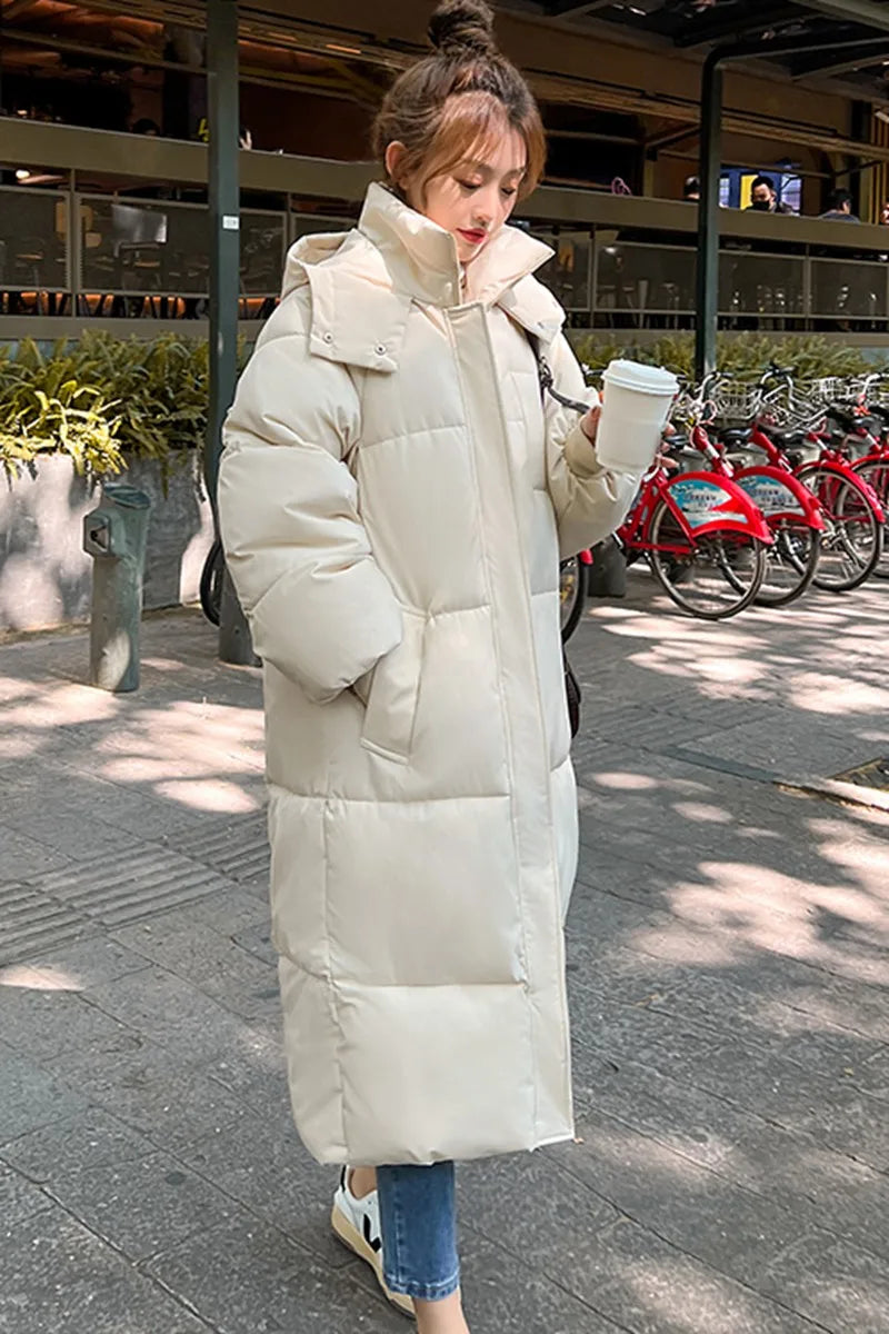 2023 New Winter and Autumn Women White Duck Down Hoodies Puffer Jackets Coats Warm Windproof Black White Coats