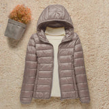 2023 New Women Thin Down Jacket White Duck Down Ultralight Jackets Autumn And Winter Warm Coats Portable Outwear