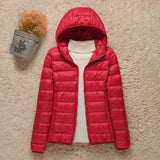 2023 New Women Thin Down Jacket White Duck Down Ultralight Jackets Autumn And Winter Warm Coats Portable Outwear