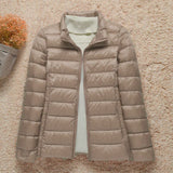 2023 New Women Thin Down Jacket White Duck Down Ultralight Jackets Autumn And Winter Warm Coats Portable Outwear