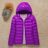 2023 New Women Thin Down Jacket White Duck Down Ultralight Jackets Autumn And Winter Warm Coats Portable Outwear