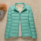 2023 New Women Thin Down Jacket White Duck Down Ultralight Jackets Autumn And Winter Warm Coats Portable Outwear