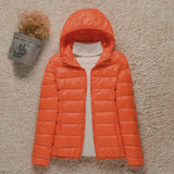 2023 New Women Thin Down Jacket White Duck Down Ultralight Jackets Autumn And Winter Warm Coats Portable Outwear