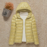 2023 New Women Thin Down Jacket White Duck Down Ultralight Jackets Autumn And Winter Warm Coats Portable Outwear