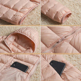 2023 New Women Thin Down Jacket White Duck Down Ultralight Jackets Autumn And Winter Warm Coats Portable Outwear