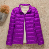 2023 New Women Thin Down Jacket White Duck Down Ultralight Jackets Autumn And Winter Warm Coats Portable Outwear