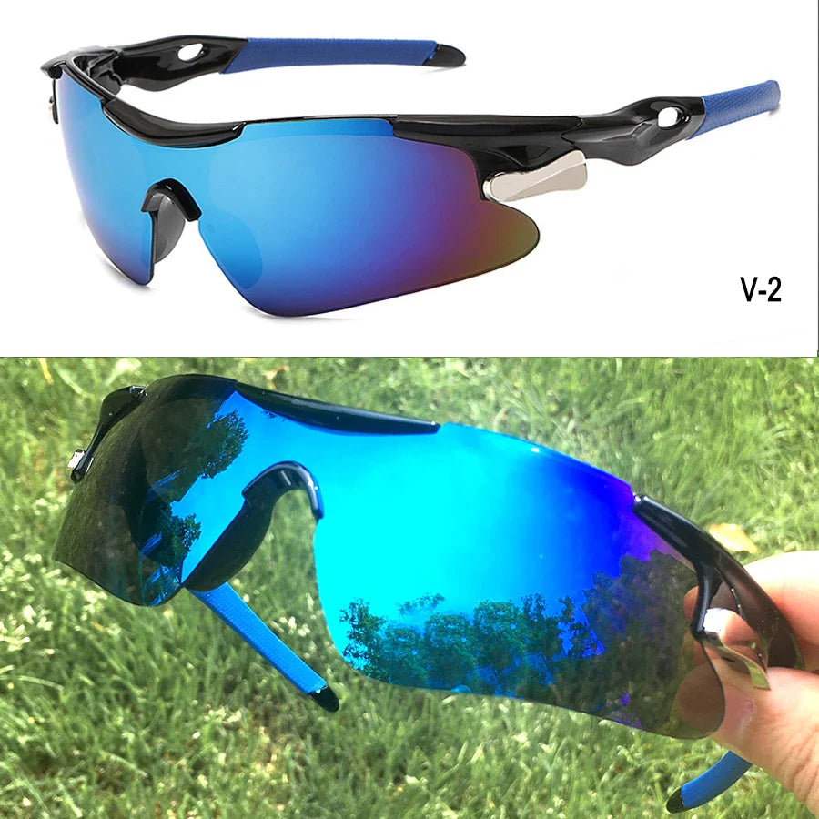 2023 Outdoor Sport Cycling Sunglasses UV400 Mountain Bike Bicycle Glasses Men Women Hiking Running Windproof