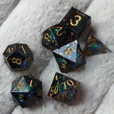 2023 Resin Dice 7PCs Dnd Set Solid Polyhedral D&D Dice DND For Role Playing Rpg Rol Pathfinder Board Game Dragon Scale Gifts