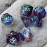 2023 Resin Dice 7PCs Dnd Set Solid Polyhedral D&D Dice DND For Role Playing Rpg Rol Pathfinder Board Game Dragon Scale Gifts