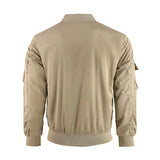 2023 Spring And Autumn Men's New Multifunctional Military Off-Road Jacket Multi-Pocket Simple Solid Color Casual