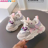 2023 Spring Autumn New Kids Sport Shoes Fashion Cross-tied Mesh Breathable Boys Sneakers Children Girls Outdoor Running Shoes