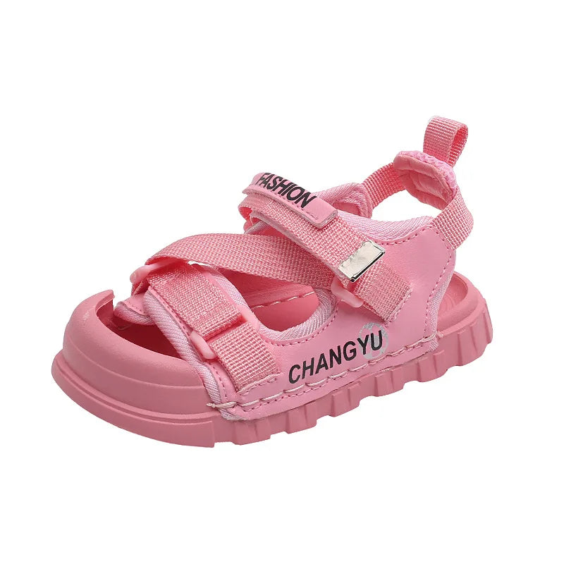 2023 Summer New Fashion Children's Sandals 1-6 Years Old 3 Boys Baotou Beach Shoes Girls Trendy Shoes