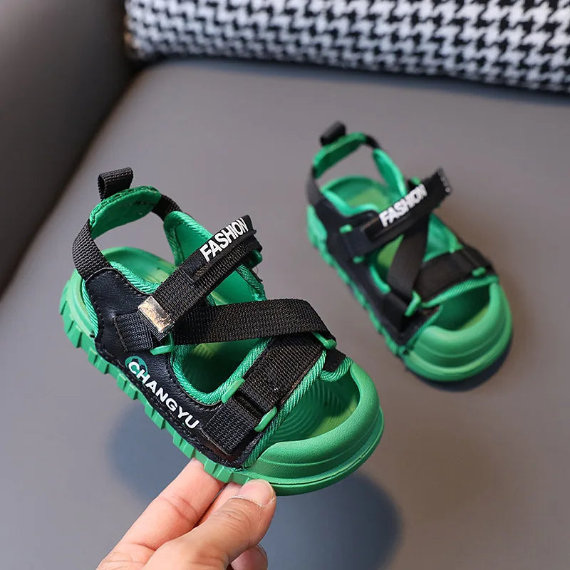 2023 Summer New Fashion Children's Sandals 1-6 Years Old 3 Boys Baotou Beach Shoes Girls Trendy Shoes