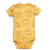 2023 Unisex 6PCS  Baby Boys Girls Bodysuit 100% Cotton Newborn body bebe Jumpsuit Cartoon Print Baby Clothing Ropa 6-24M