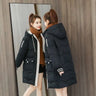 2023 Winter Women Jacket Coats Long Parkas Female Down Cotton Hooded Overcoat Thick Warm Jackets Windproof Casual Student Coat