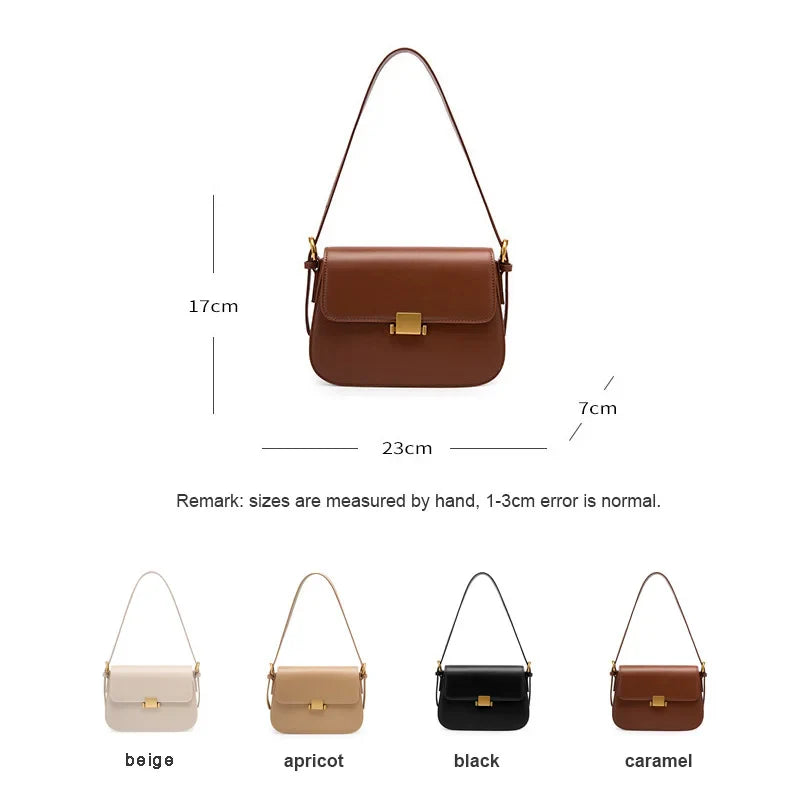 2023 Women Saddle Bag Female Small Wedding Flap Underarm Shoulder Bag Lady Retro Split Leather Square Box Messenger Tote Handbag