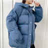 2023 Women Short Jacket Winter Thick Hooded Cotton Padded Coats Female Korean Loose Puffer Parkas Ladies Oversize Outwear