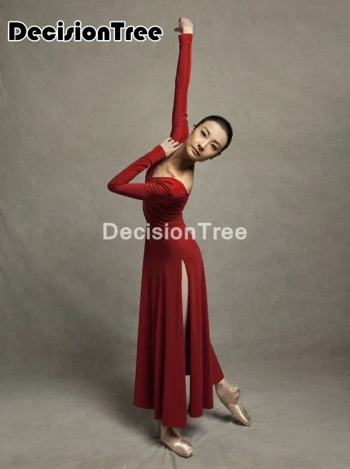 2023 ballroom waltz modern dance dress  ballet dance competition dresses standard ballet red dancing clothes long tango dress