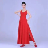 2023 ballroom waltz modern dance dress  ballet dance competition dresses standard ballet red dancing clothes long tango dress