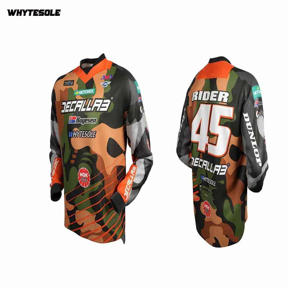 2023 custom moto MTB Motocross jersey enduro maillot ciclismo downhill Motorcycle Bike Jersey BMX DH cycling bicycle jersey