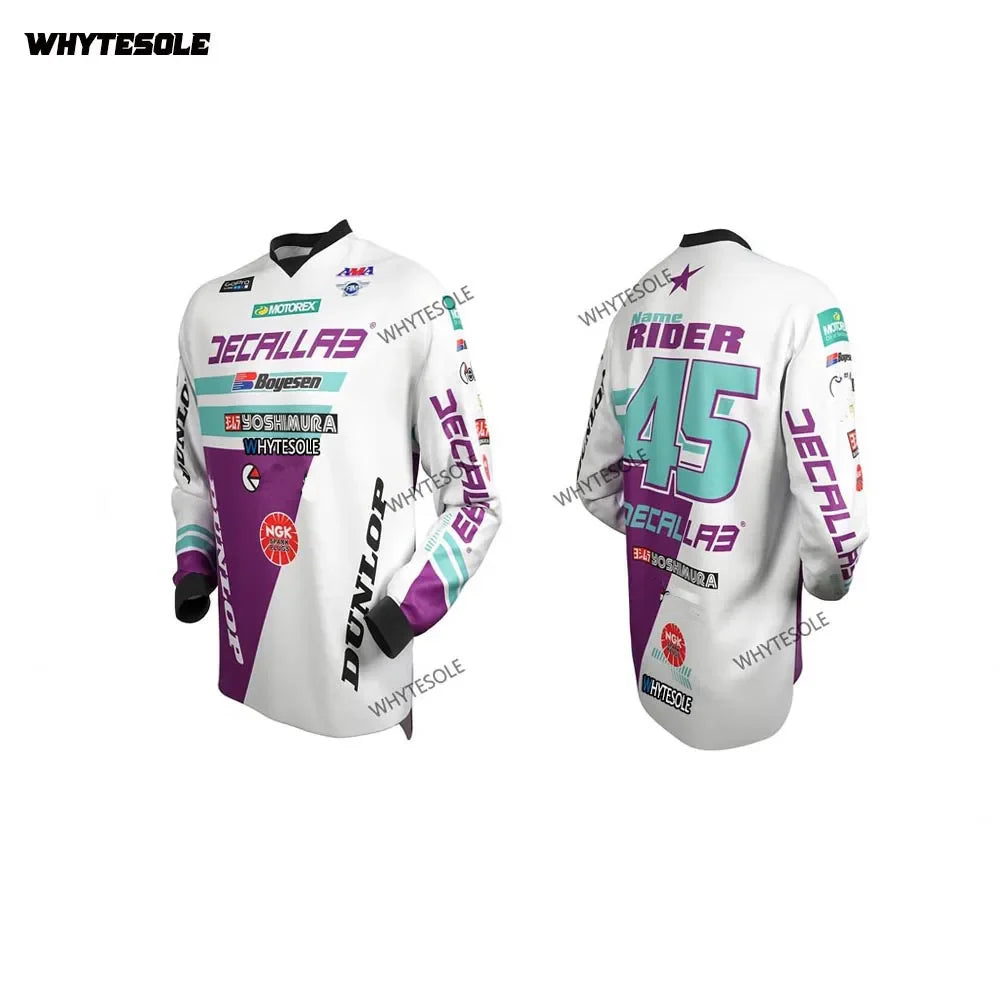 2023 custom moto MTB Motocross jersey enduro maillot ciclismo downhill Motorcycle Bike Jersey BMX DH cycling bicycle jersey