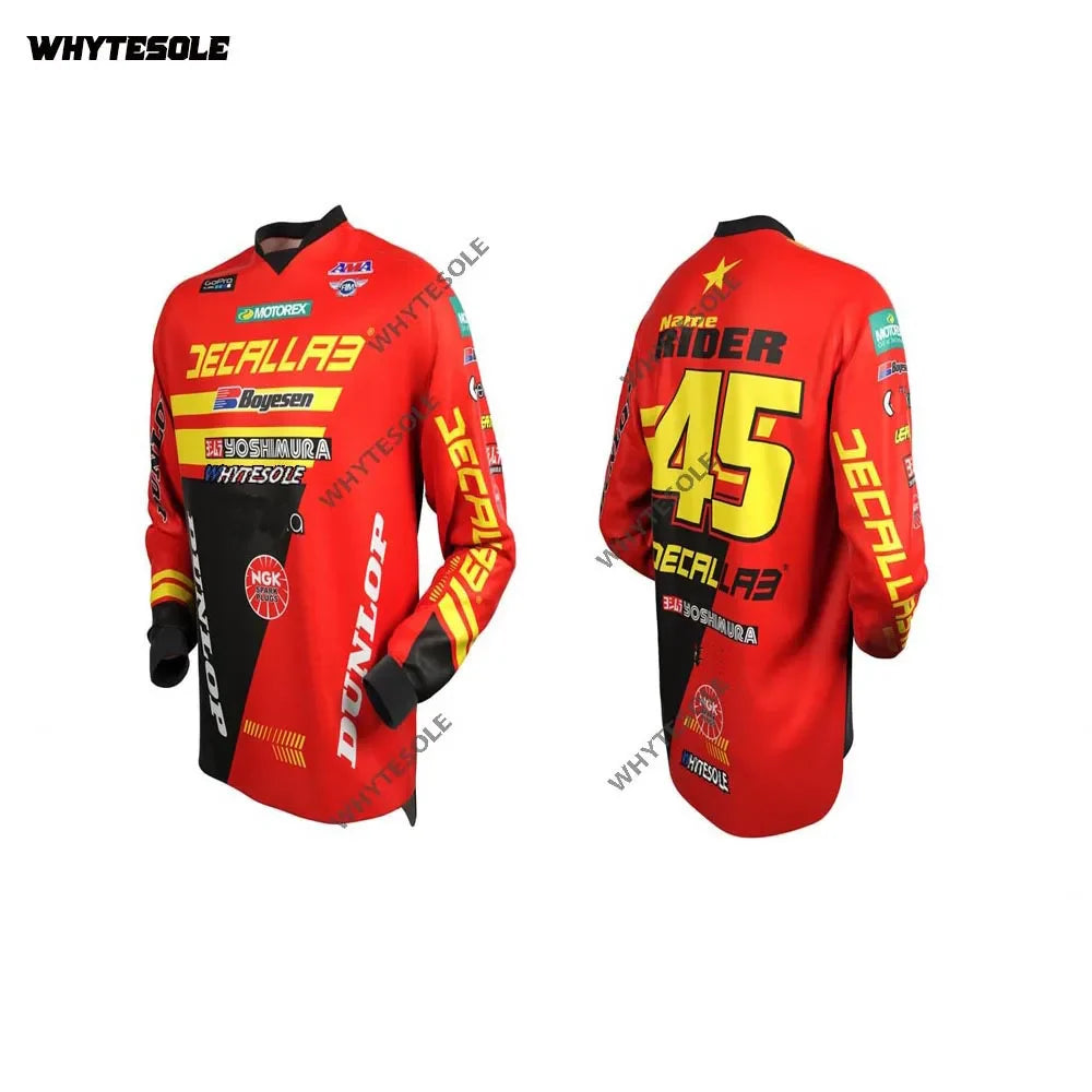 2023 custom moto MTB Motocross jersey enduro maillot ciclismo downhill Motorcycle Bike Jersey BMX DH cycling bicycle jersey