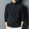 2023 new Winter Warm Half High Collar Fashion Thermal Underwear Men Mock Neck Basic T-shirt Blouse Pullover Long Sleeve Top