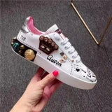 2023Men and woman Sports Shoes Elegant CDG Sports Shoes Perfect Calfskin Napa Portofino Sneakers White Black Leather Leisure