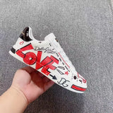 2023Men and woman Sports Shoes Elegant CDG Sports Shoes Perfect Calfskin Napa Portofino Sneakers White Black Leather Leisure