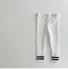 2024 Autumn New Baby Girl Cotton Leggings Baby Boy Casual Pants Infant Kids Striped Closure Pants Newborn Bottoming Pants 0-24M