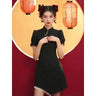 2024 GuoChao Modern Chinese  Dress for Girls Cheongsam A-line Dress Women Qipao Traditional Chinese Improved Cheongsam Dress