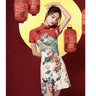 2024 GuoChao Modern Chinese  Dress for Girls Cheongsam A-line Dress Women Qipao Traditional Chinese Improved Cheongsam Dress