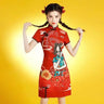 2024 GuoChao Modern Chinese  Dress for Girls Cheongsam A-line Dress Women Qipao Traditional Chinese Improved Cheongsam Dress