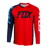 2024 Men's Downhill Jersey Fox teleyi Mountain Bike Mtb Shirts Offroad Dh Motorcycle Motocross Sportwear Bicycle Racing Cycling