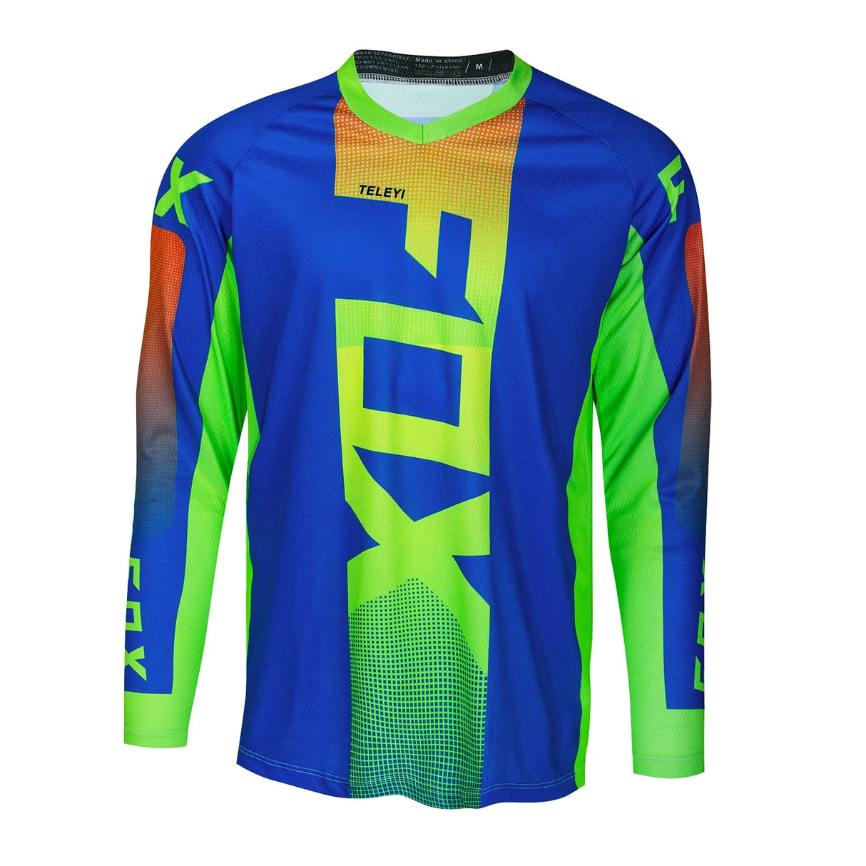 2024 Men's Downhill Jersey Fox teleyi Mountain Bike Mtb Shirts Offroad Dh Motorcycle Motocross Sportwear Bicycle Racing Cycling