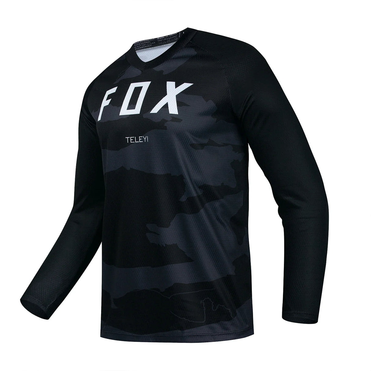 2024 Men's Downhill Jersey Fox teleyi Mountain Bike Mtb Shirts Offroad Dh Motorcycle Motocross Sportwear Bicycle Racing Cycling