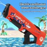 2024 New All Electric Water Gun Children's Automatic Water Storage Toy Summer Gun Beach Household Sand Playing Water Toy