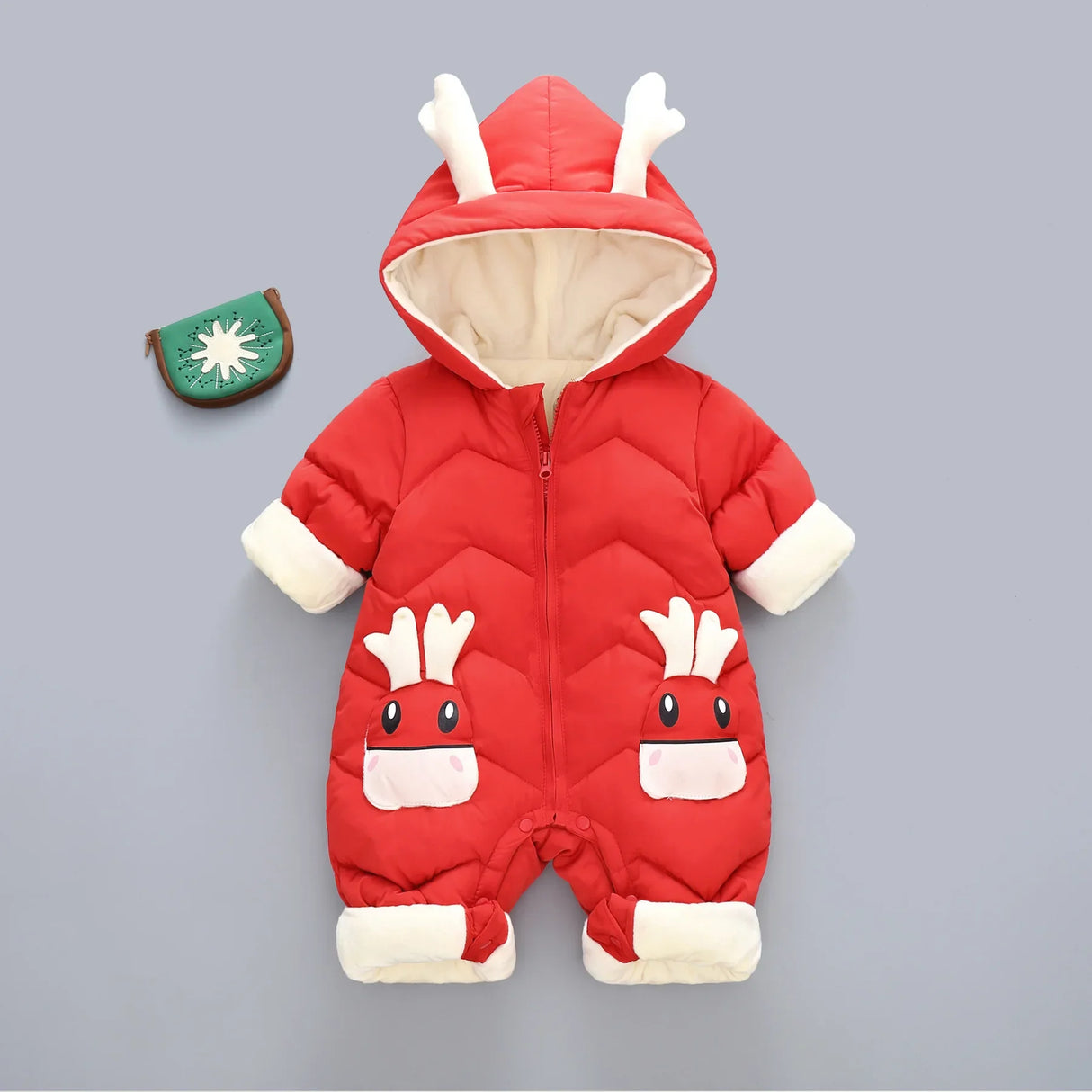 2024 New born Baby Girl clothes Winter Snowsuit Plus Velvet Thick Baby Boys Jumpsuit 0-3 Years Romper boy Overalls Toddler Coat