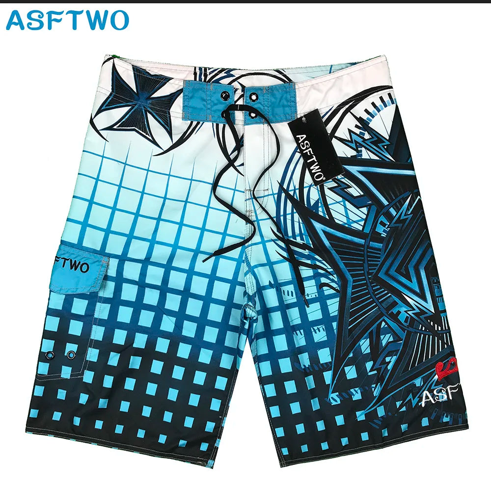 2024 New men's swimming trunks swimming board shorts beach running shorts Surfing Bermuda board shorts swimsuit beach pants leis