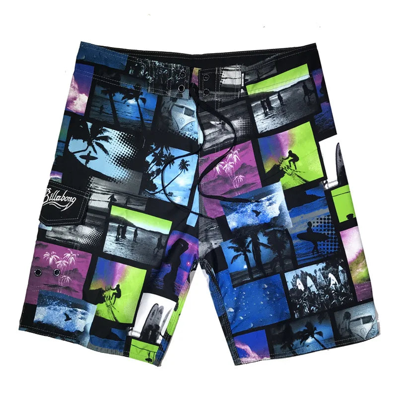 2024 New men's swimming trunks swimming board shorts beach running shorts Surfing Bermuda board shorts swimsuit beach pants leis