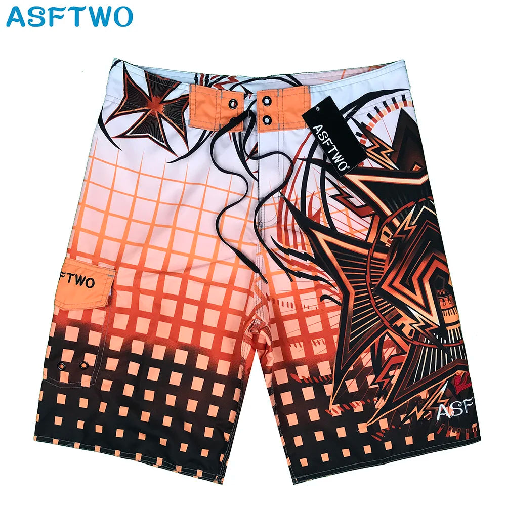 2024 New men's swimming trunks swimming board shorts beach running shorts Surfing Bermuda board shorts swimsuit beach pants leis