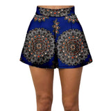 2024 Summer Women Beach Shorts Private Custom Casual Short Pants 100% Cotton Batik Print Pattern African Shorts A722108