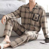 2024 Winter Men Fleece Casual Long Sleeve Pajamas Set Coral Velvet Cute Cartoon Sleepwear Couple Plush Thicken Warm Homewear