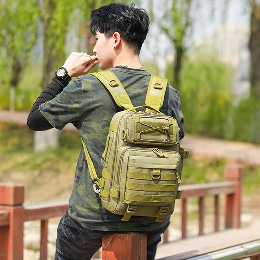 20L Fishing Backpacks Tactical Assault Bag Military Pack Sling Bag Army Molle for Outdoor Hiking Camping Hunting Backpack Chest